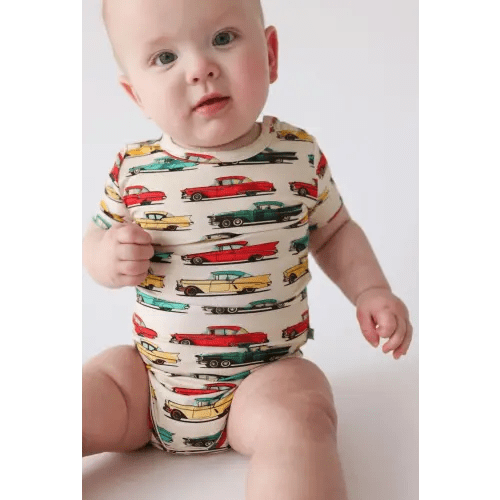 Classic Cars - Short Sleeve Bamboo Bodysuit
