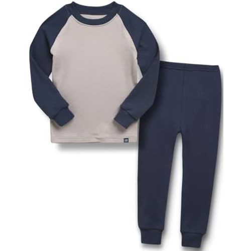 VAENAIT 6M-12Y Toddler Toddler Kids Toddler Girls Boys Soft Comfy Modal Tencel Solid Raglan Sleepwear Pajamas Pjs 2pcs Set