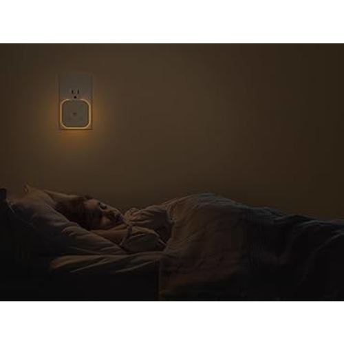 2 Pack Very Dim Sleep Night Lights Plug into Wall, Sleep Light for Kids and Adult, Bedroom Night Light, Light Sensor, LED, Dimmable, Warm Soft Light Plug in Night Light