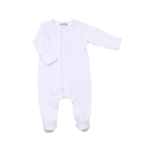 Mini Pink Dots Footie