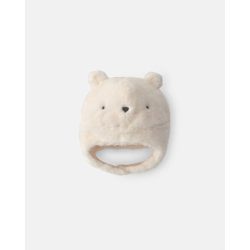 Baby Polar Bear Christmas Fleece Hat - Cream | Carter's