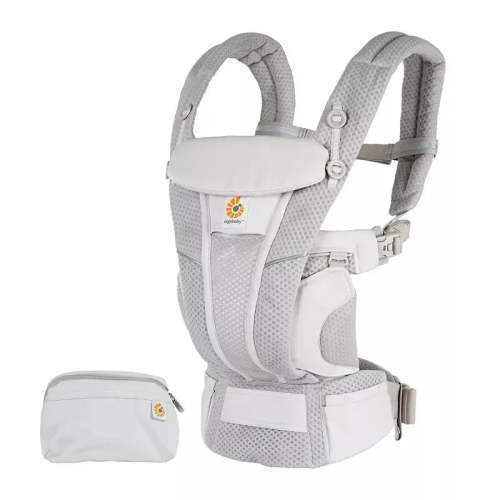 Omni Breeze All Carry Positions Breathable Mesh Baby Carrier for Newborn to Toddler - Pearl Gray