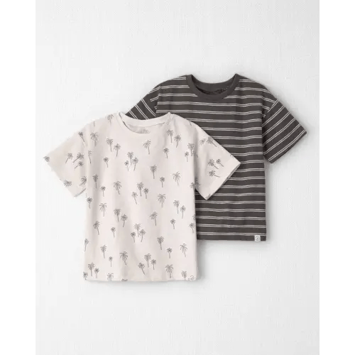 Toddler Boy 2-Pack Organic Cotton T-Shirts in Palm Trees - Little Planet | Carter's