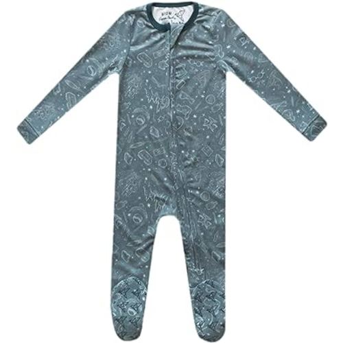 Copper Pearl Zip-Up Footie Baby Pajamas: Ultra-Soft Boys Pajamas and Girls Pajamas, Premium Knit Fabric in Stylish Prints, Tag-Free with Two-Way Zipper, Sized Newborn to 24 Months, Hogwarts™