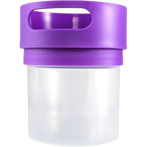 Munchie Mug Spill Proof Snack Cup Purple, 16 Ounce jar, Made in The USA