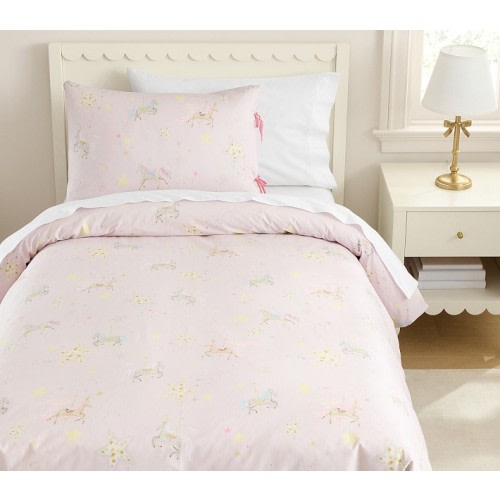 Tutu du Monde Carousel Organic Duvet Cover & Shams | Pottery Barn Kids