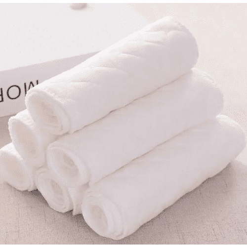 Inerposs Muslin Burp Cloths, Soft Absorbent Washcloths, Baby Care Essentials, Natural Cotton Diapers, Gentle for Sensitive Skin