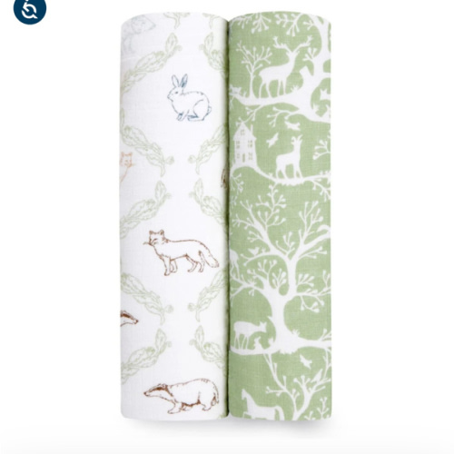 Harmony Essentials Cotton Muslin Swaddles 2pk | aden + anais