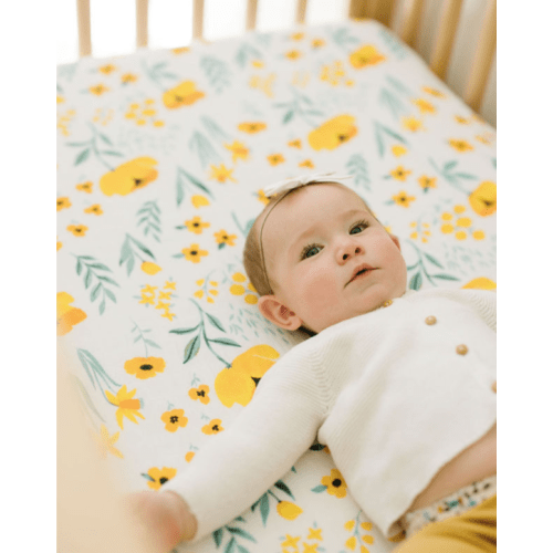 Buttercup Blossom Crib Sheet