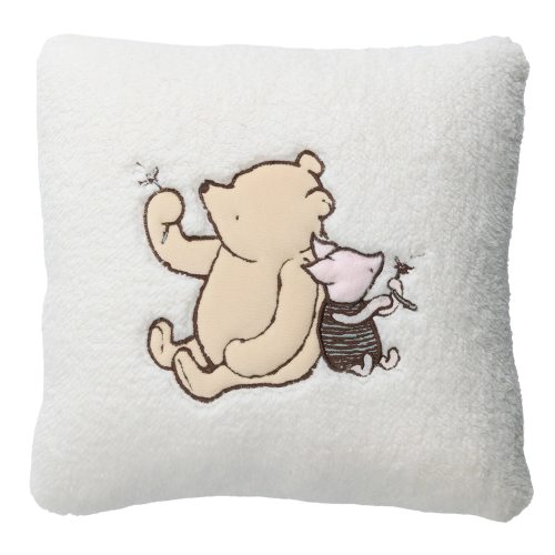 Amazon.com: Lambs & Ivy Storytime Pooh Soft Faux Shearling Nursery Throw Pillow - Cream