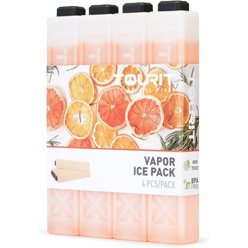 TOURIT Ice Packs for Coolers Reusable Long Lasting Freezer Packs for Lunch Bags/Boxes, Cooler Backpack