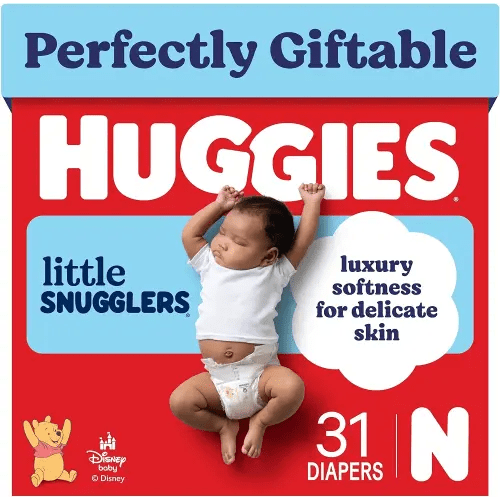 Huggies Little Snugglers Newborn Diapers, 31 Count
