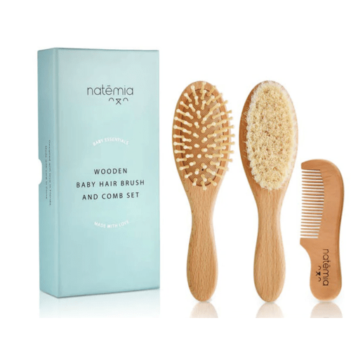Wooden Hair Brush Set
