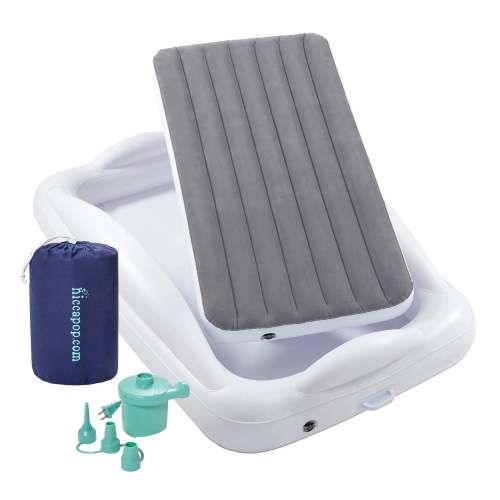 Hiccapop Inflatable Toddler Bed - Gray