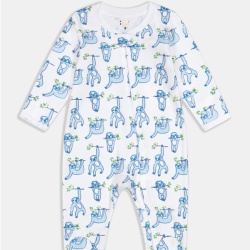 Infant Sleepy Sloth Zipper Footie