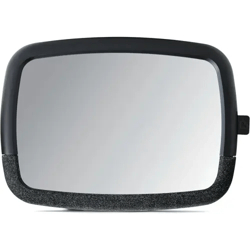 Munchkin Baby Car Mirror for Rear Facing Car Seats, Pivot 360 Baby in-Sight Adjustable Auto Mirror, Black