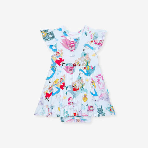 Disney Adventures in Wonderland Ruffled Twirl Bodysuit Dress