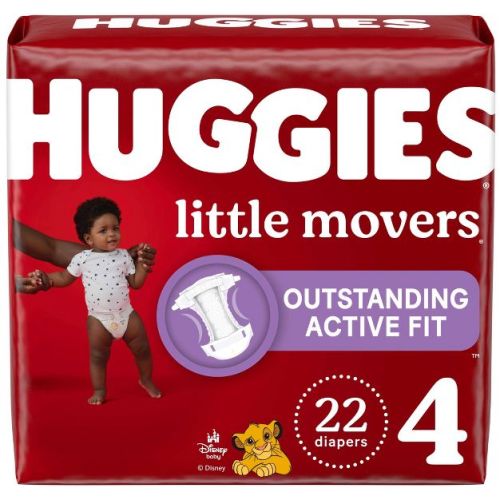 Huggies Little Movers Active Fit Diapers - Size 4 - 22ct
