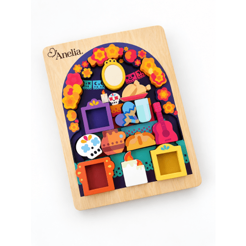 Día de los Muertos Wooden Puzzle