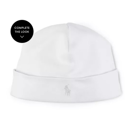Ralph Lauren Unisex Layette Reversible Beanie - Baby
