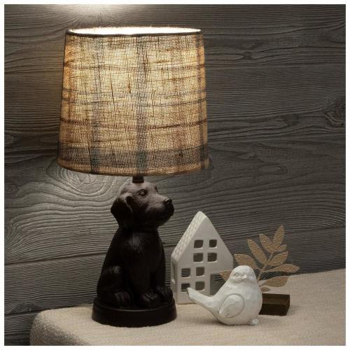 Plaid Dog Accent Lamp