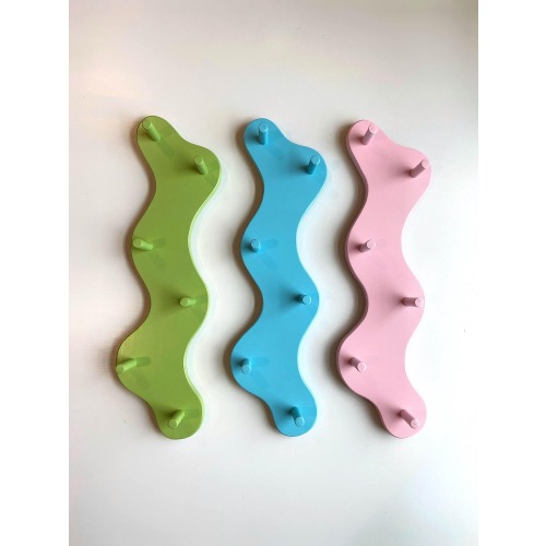 Wavy Wall Hook | Squiggle Wall Rack | Towel Hook | Aesthetic Home Decor | Coat Hook | Wall Decor | Funky Decor | Maximalist | Eclectic Decor