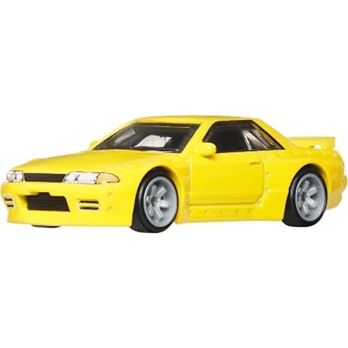 Hot Wheels Premium Car Culture Collectible Toy Car, 1:64 Scale Die-Cast Nissan Skyline R32 Pandem, Ronin Run 2 Vehicle with Real Riders Tires