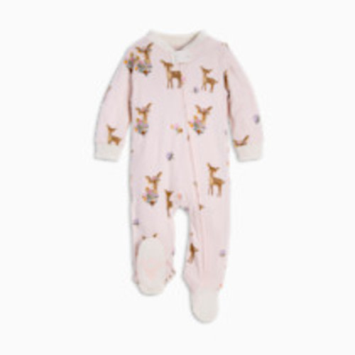 Burt's Bees Baby Girls' Organic Cotton Sleep and Play Footed Pajamas