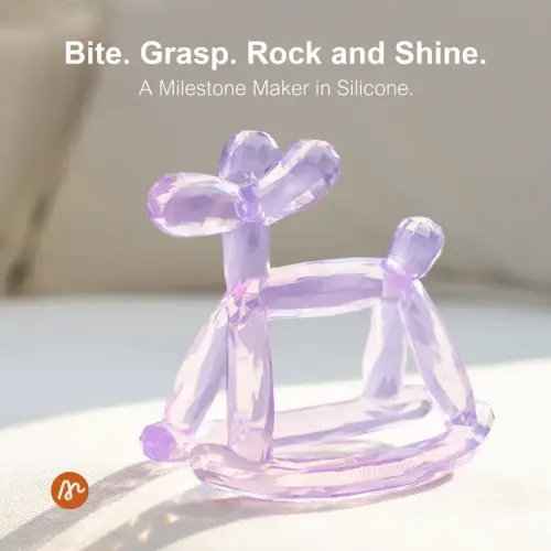 Miraloop Crystal Baby Teethers for Teething Relief, Silicone - TikTok Shop