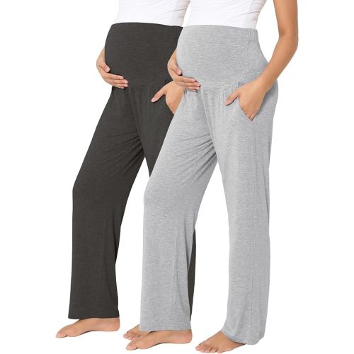 Viscose from Bamboo Maternity Wide Leg Lounge Pajama Pants
