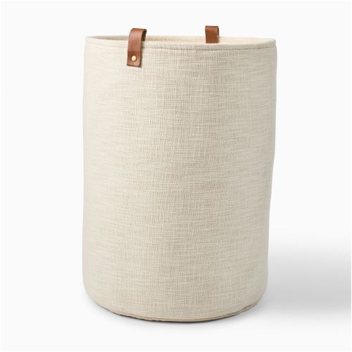 Slub Cotton Laundry Hamper - West Elm