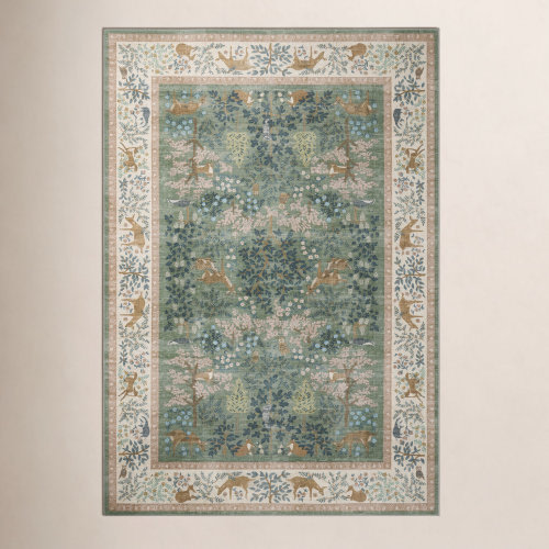 Rifle Paper Co. x Loloi Canopy Sage Blush Floral Rug & Reviews | Birch Lane