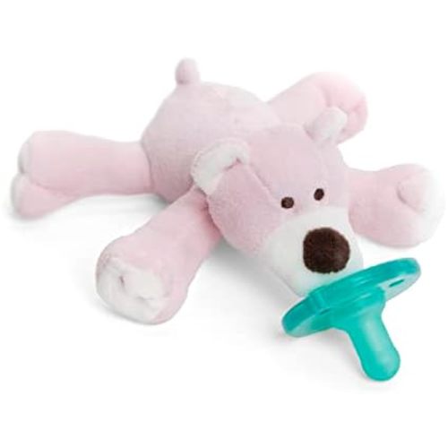 WubbaNub Infant Pacifier - Pink Bear