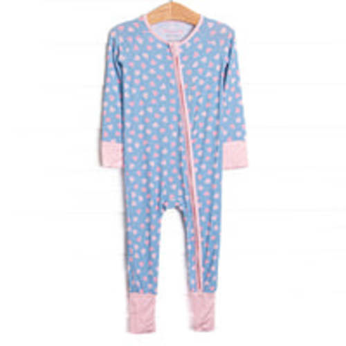 Valentine Blues Bamboo Zippy Pajama, Blue – Stitchy Fish