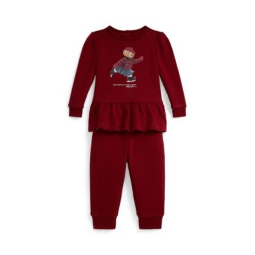 Baby Girls' Fleece Sweatshirt and Pants, 2-Piece Set