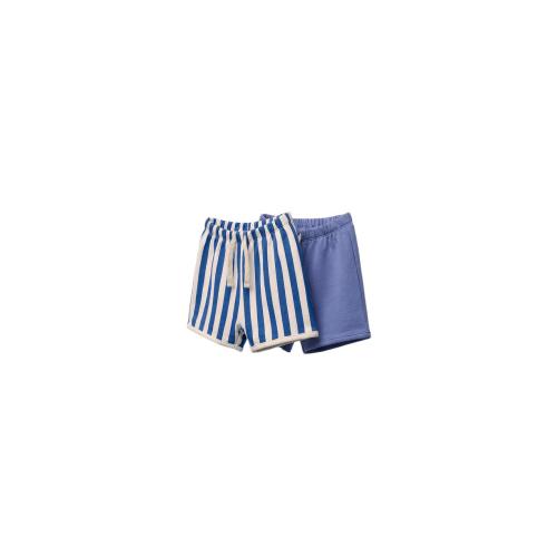 TWO-PACK OF STRIPED AND PLAIN SHORTS - Light blue | ZARA United States