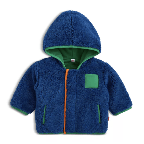 Boys' Hudson Bay Faux Sherpa Jacket With Stripe Rib - Baby, Little Kid