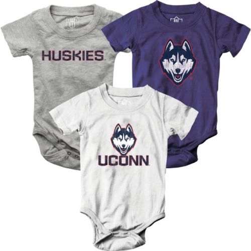 UConn Huskies Infant's 3 Pack Onesie