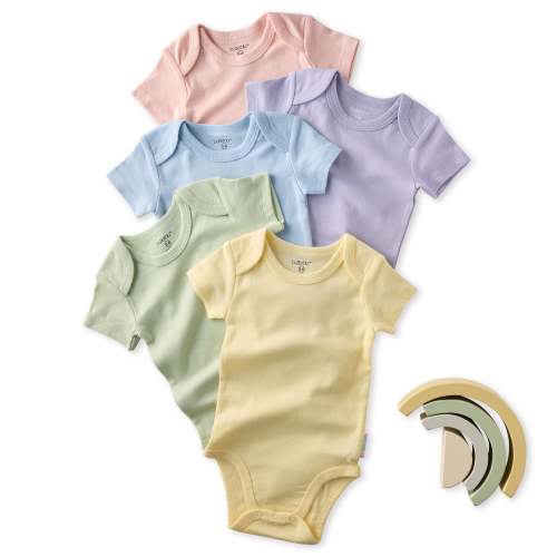 AVERY 5-Pack Short Sleeve Bodysuits