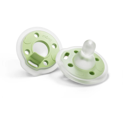 babypace® breast-like pacifier 2-set in calm pistachio | mōmi
