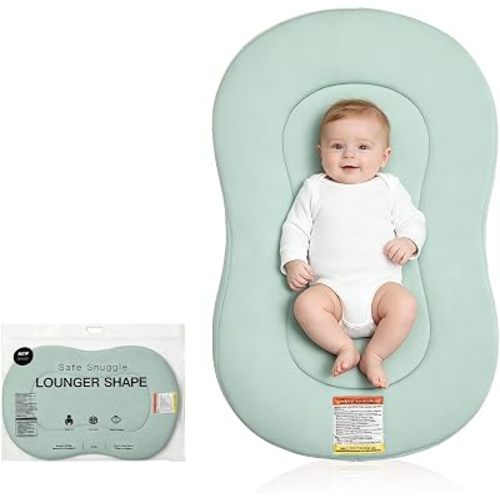 Baby Lounger Curve for Newborn 0-12 Months, Infant Snuggle Lounger Support