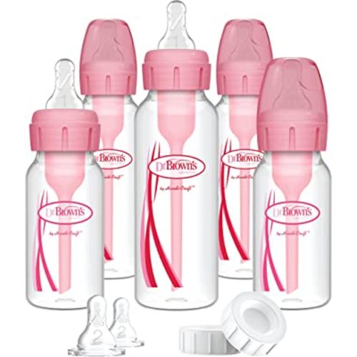 Dr. Brown's Options+ Narrow Baby Bottle Gift Set, Pink