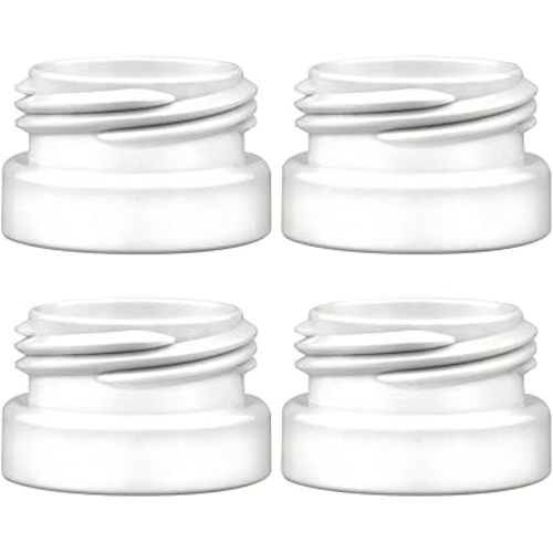 Maymom Bottle Thread Changer Compatible with Spectra 9 Plus S1 S2 Flange, Maymom Widemouth/Avent Flange, Compatible with Lansinoh Mam Pigeon Bottle; 4pc/pk