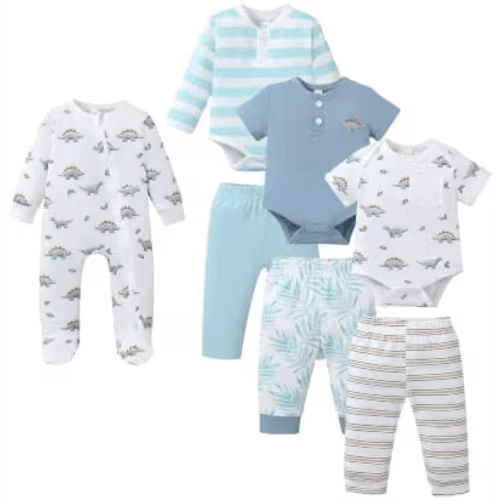 Jecson Baby Boy Outfits Baby Boy Clothes Soft Stretch Newborn Outfit 0M-12M