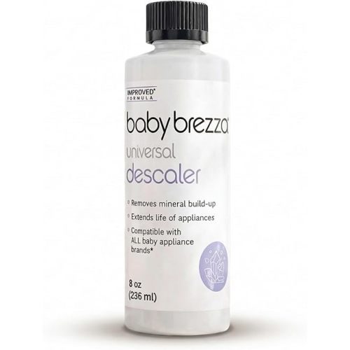 Baby Brezza Descaler 8 oz. Made in USA. Universal Descaling Solution for Baby Brezza and other baby appliances. Removes mineral build-up and extends your machine’s lifespan