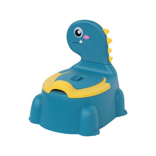 Yardy,Cartoon Dinosaur Training Potty Toilet,Toddler Potty Training Seat,Baby Potty Chair,Dinosaur Toilet Potty Seat for Boys Kids Toddlers,Portable Travel Potty with Lid,Urinal,Splash Guard,Blue