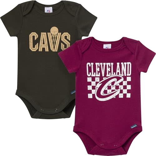 Gerber Baby NBA Boys & Girls 2-Pack Short Sleeve Onesie Bodysuits