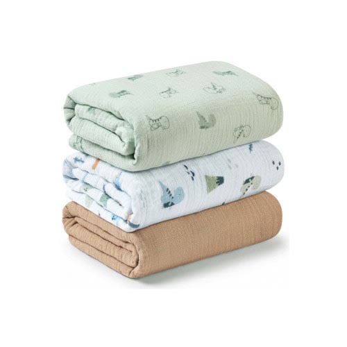 3-Pack Lyra Muslin Swaddle Blankets