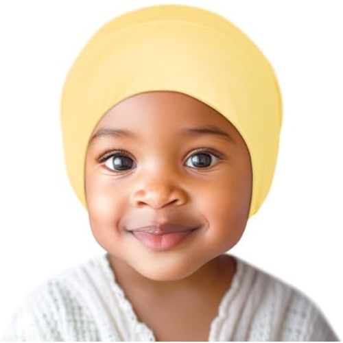 Fittia Baby Bonnet for 0-6 6-18 Months, Silky Satin Bonnet for Sleeping, Smooth for No Frizzy Hair, Adjustable for Non-Slip