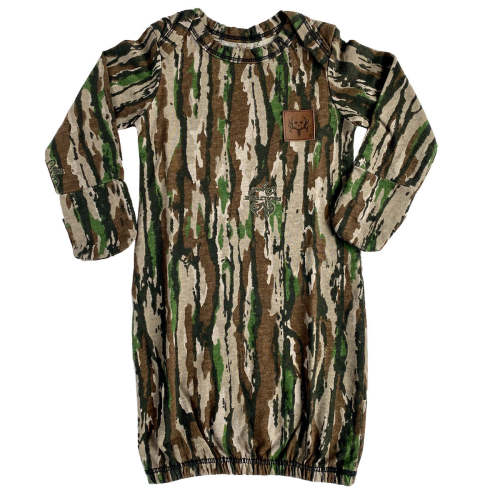Bone Collector® Camo Newborn Gown for Comfort & Easy Dressing